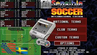 Sensible Soccer Int. Edition Wold Cup 94 SNES - C&M Playthrough