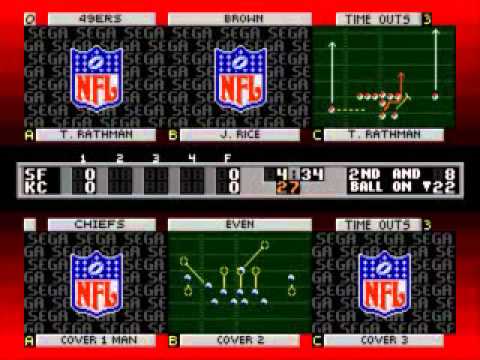 NFL Football '94 starring Joe Montana Megadrive