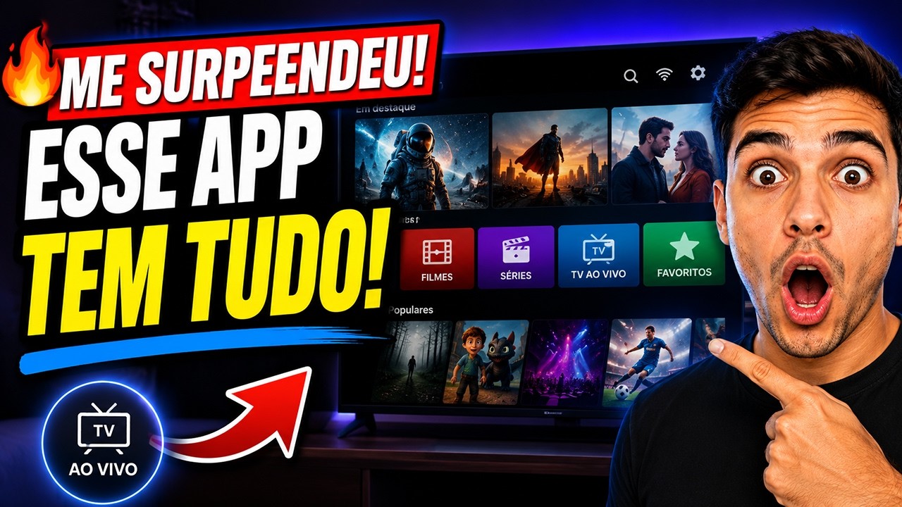 ACHEI O APP MAIS COMPLETO PARA FILMES, SÉRIES E TV AO VIVO! TEM TUDO NESSE APP!