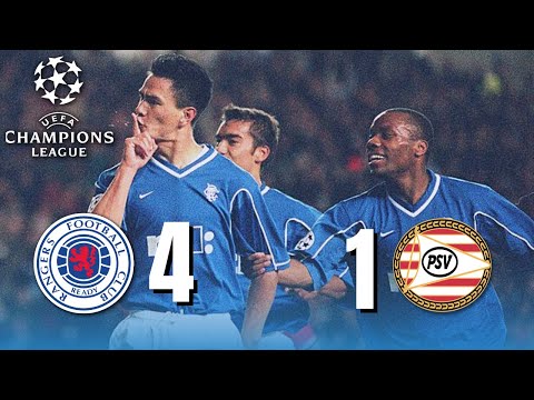 Rangers DOMINATE PSV in the Champions League | 4-1 (1999)