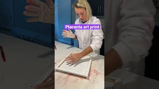 PLACENTA ART PRINT How to create a placenta paining.#pregnancy #pregnancy  # #doula #placenta