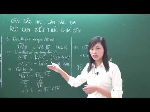 Toán cơ bản 9 - Chuyên đề căn thức,rút gọn biểu thức chứa căn - Bài giảng miễn phí