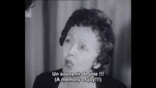 A Quoi Ca Sert l&#39;Amour ? by Edith Piaf &amp; Théo Sarapo (with French &amp; English subtitles)