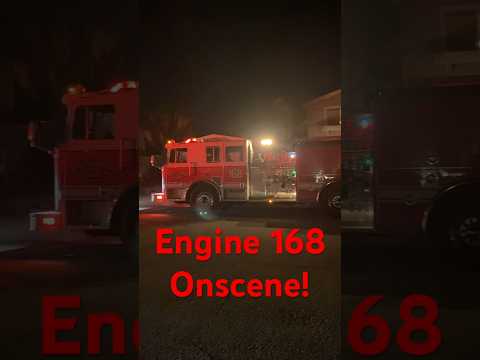 Oxnard FD Engine 168 ( E168, Reserve ) Onscene a Vegetation Fire! #shorts #vcfd