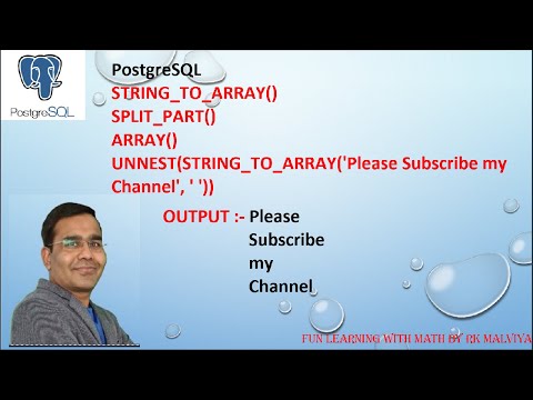 Postgresql Array String_to_arrayunnest Split_part Function Split Strings In Hindi Vd48