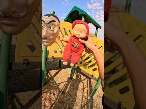 Parkour vs money heist rooftop playground most popular video 😨😱😨???#viral #funny #cute #videos