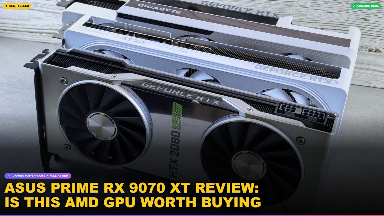 ASUS Prime RX 9070 XT Review: Is This AMD GPU Worth Buying in 2024? review video