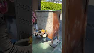 Painting Vintage Furniture 😈 | Refinishing Dixie Dresser