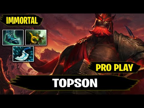 Mars Offlane 7.27d Pro Gameplay by Topson IMMORTAL Rank Dota 2
