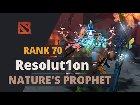 Resolut1on (Rank 70) plays Nature's Prophet Dota 2 Full Game