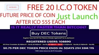 Free ICO Token | Demicoin | Block Chain Based - Hard Market Capital Raised - 20 Free ICO Token