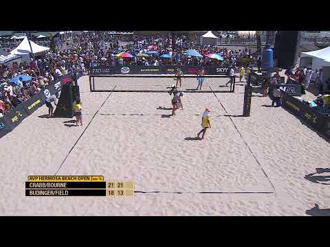 AVP Hermosa 2022 | Crabb/Bourne vs. Budinger/Field | Court 1 | Pro Series