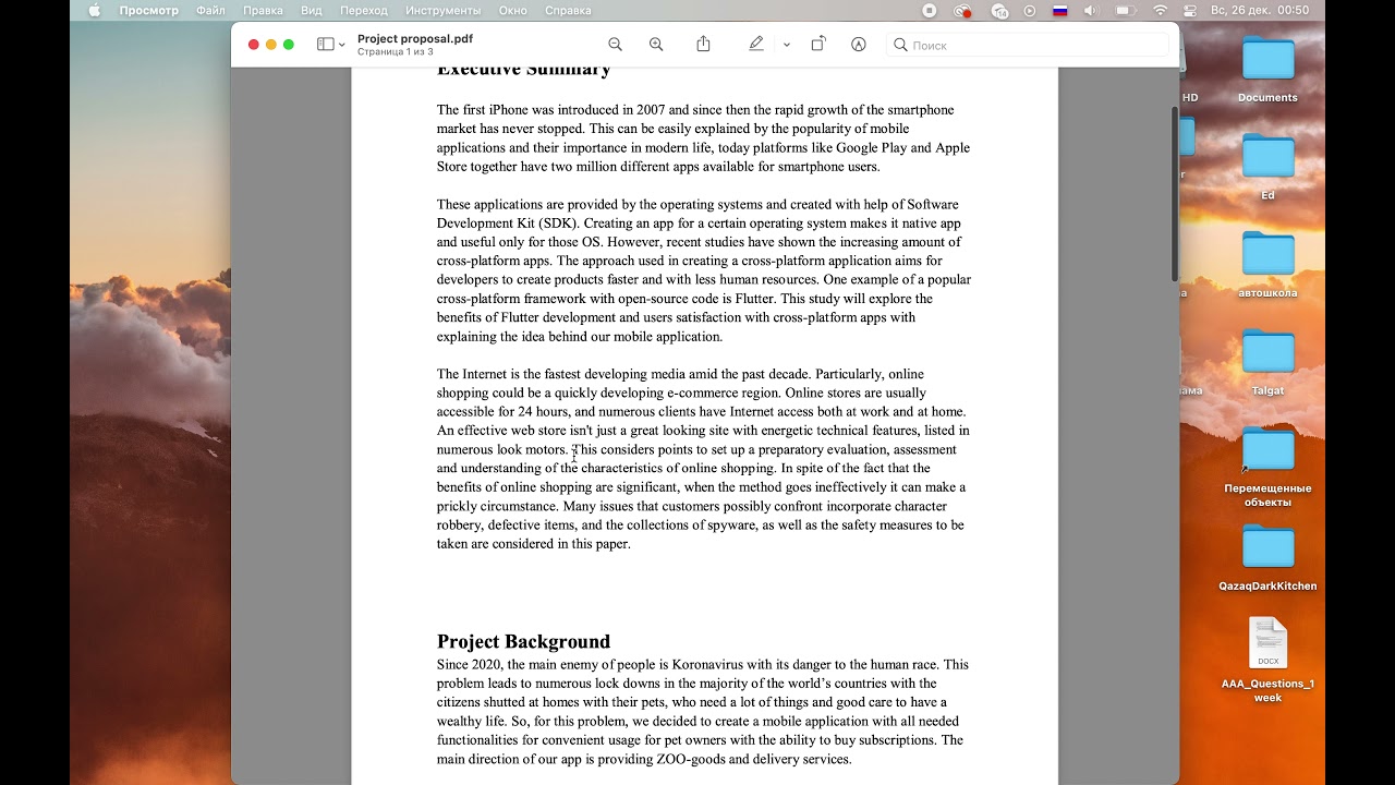 Project Proposal Assignment 1