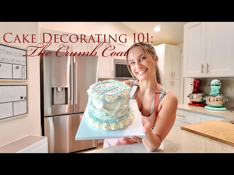 Kuchendekoration 101: So wird eine Krümelschicht aufgetragen