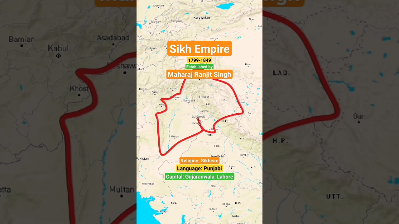 Sikh Empire 🚩 | Maharaj Ranjit Singh #punjab #punjabi #sikh #amritsar #india #empire #holybook