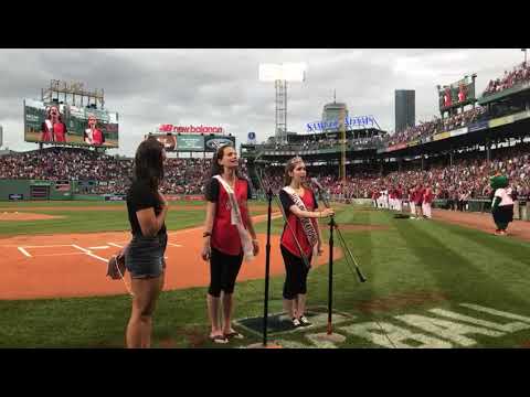 Miss Inspirational Teens Perform National Anthem At Fenway