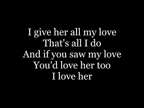 The Beatles - And I Love Her ( lyrics )