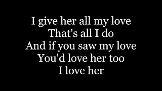 The Beatles - And I Love Her ( lyrics )