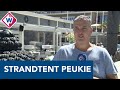 Michel van strandpaviljoen Peukie is blij dat zijn zaak op het strand mag blijven - OMROEP WEST