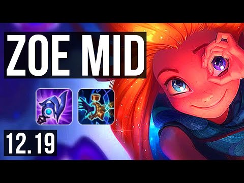 ZOE vs SETT (MID) | 6/0/15, 500+ games, 900K mastery, Dominating | KR Master | 12.19