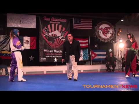 Raelynn Perkins vs Robyn LeBuffe Women's Sparring Overall at Pan American Internationals 2013