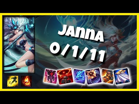 Janna 10.25 Gameplay Challenger Replay S11 Support (0/1/11) - NA