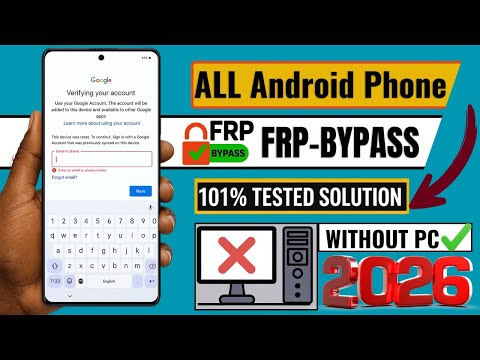 How To Bypass Google Account Verification (FRP Lock) 2026 🔓 | No PC | 100% Working