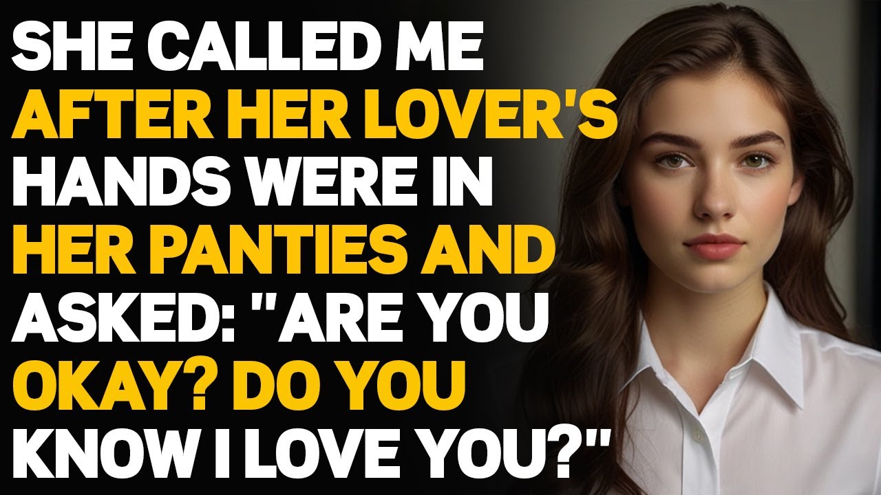 When she called me, she thought I was at home, but I was behind them!cheating wife