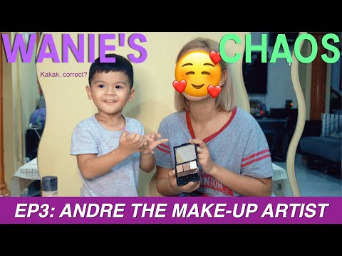 My kid does my make up