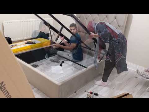 Assembling Our First Furniture | Ottoman bed assembly | Most complex assembly we ever did