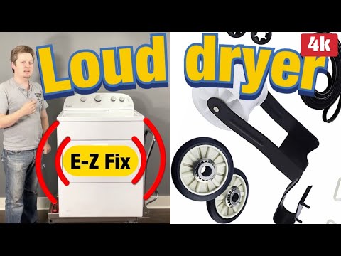 Dryer Making Loud Banging Squeaking Noise . Drum rollers & idler pulley replacement. Diagnose & fix