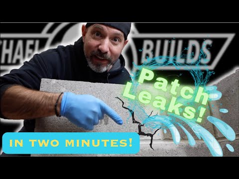 How to PATCH a LEAKY basement wall