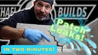 How to PATCH a LEAKY basement wall
