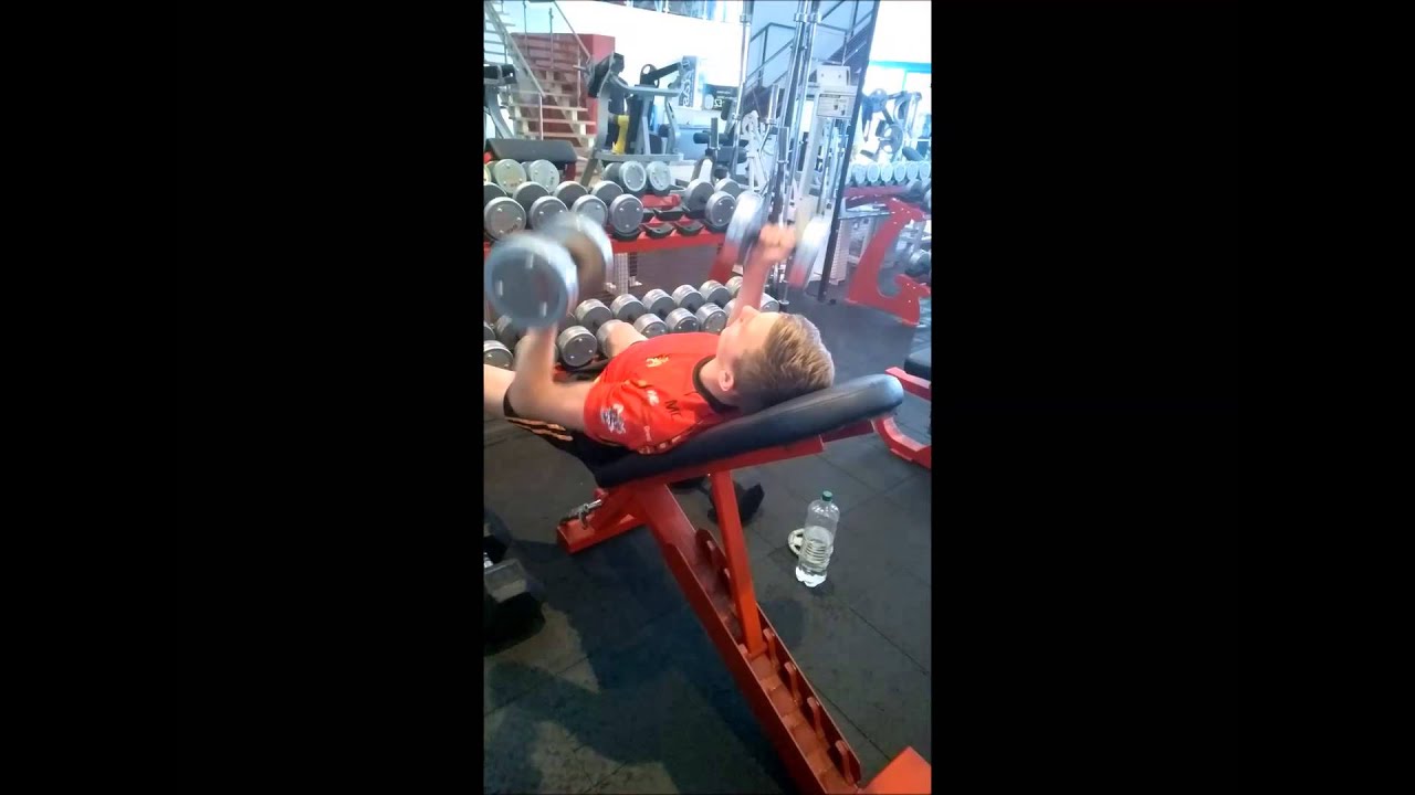 14 Year Old - Arnold Press 17.5 kg /40 lbs