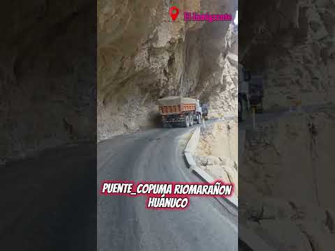 cruzando el Puente Copuma. rio Marañón, Huánuco