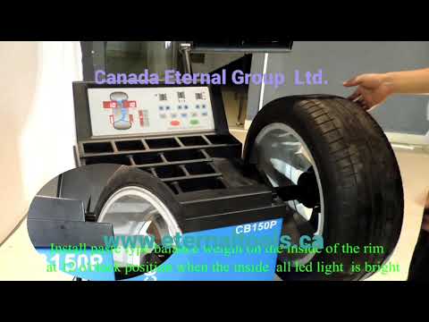 Canada Eternal Group Ltd. Tire balancer Operation video（CB-150P）