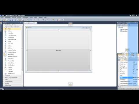 Visual Basic Tutorial 1 - Einleitung (Deutsch/German)