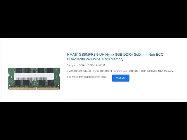 Vídeo relacionado con Hynix HMA81GS6AFR8N-UH 8GB DDR4 2400 MHz - Memoria de Sodio
