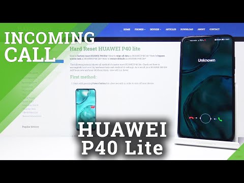 How to Answer Incoming Call in Huawei P40 Lite - Call Animation