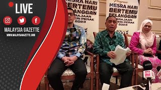 MGPerak Live : Sidang Media MB Perak Pada Program Mesra Hari Bertemu Pelanggan Kerajaan Negeri Perak