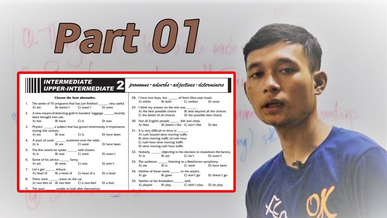 Intermediate & Upper-Intermediate Test Part #01