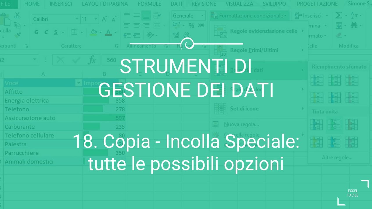 Copia e Incolla Speciale: tutte le opzioni possibili - Excel Facile