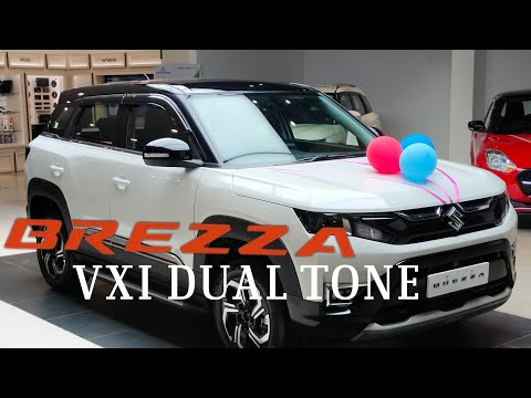 Maruti Suzuki New Brezza white with Black Dual Tone