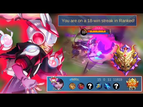 15 KILL!! BUILD LYLIA EASY GLORY SEASON 30!! | BUILD LYLIA MAGE TERSAKIT 2023 - Lylia Gameplay