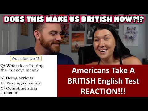Americans React Can Americans Pass A British English Test? REACTION