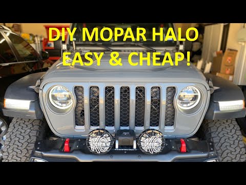 DIY Mopar LED Headlight Halo Wiring on my 2020 Jeep Gladiator EASY & CHEAP