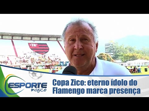 Copa Zico: eterno ídolo do Flamengo marca presença