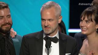 What's Up Moms Present Ensemble Cast Award to Mr. Student Body President - Streamys 2017 video