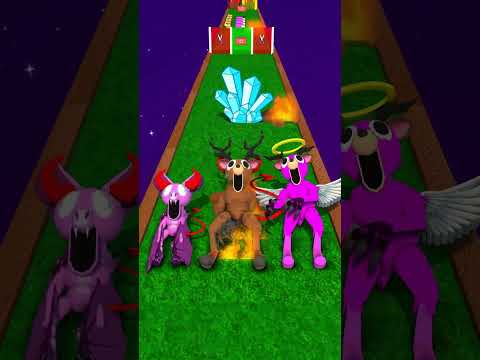 POV Punch FAMILY RUN Challenge with DEER and BAT - 99 Nights in The Forest Roblox Animation