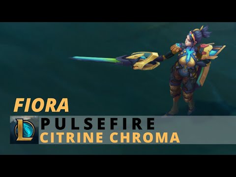 Pulsefire Fiora Citrine Chroma - League Of Legends